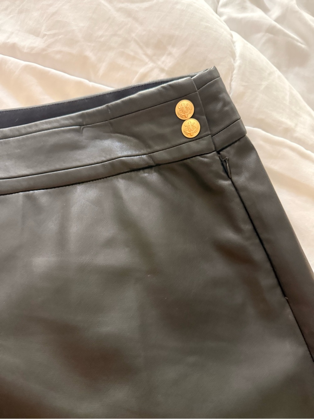 J. Crew Black Ribbed Fabric Top with Label Detail